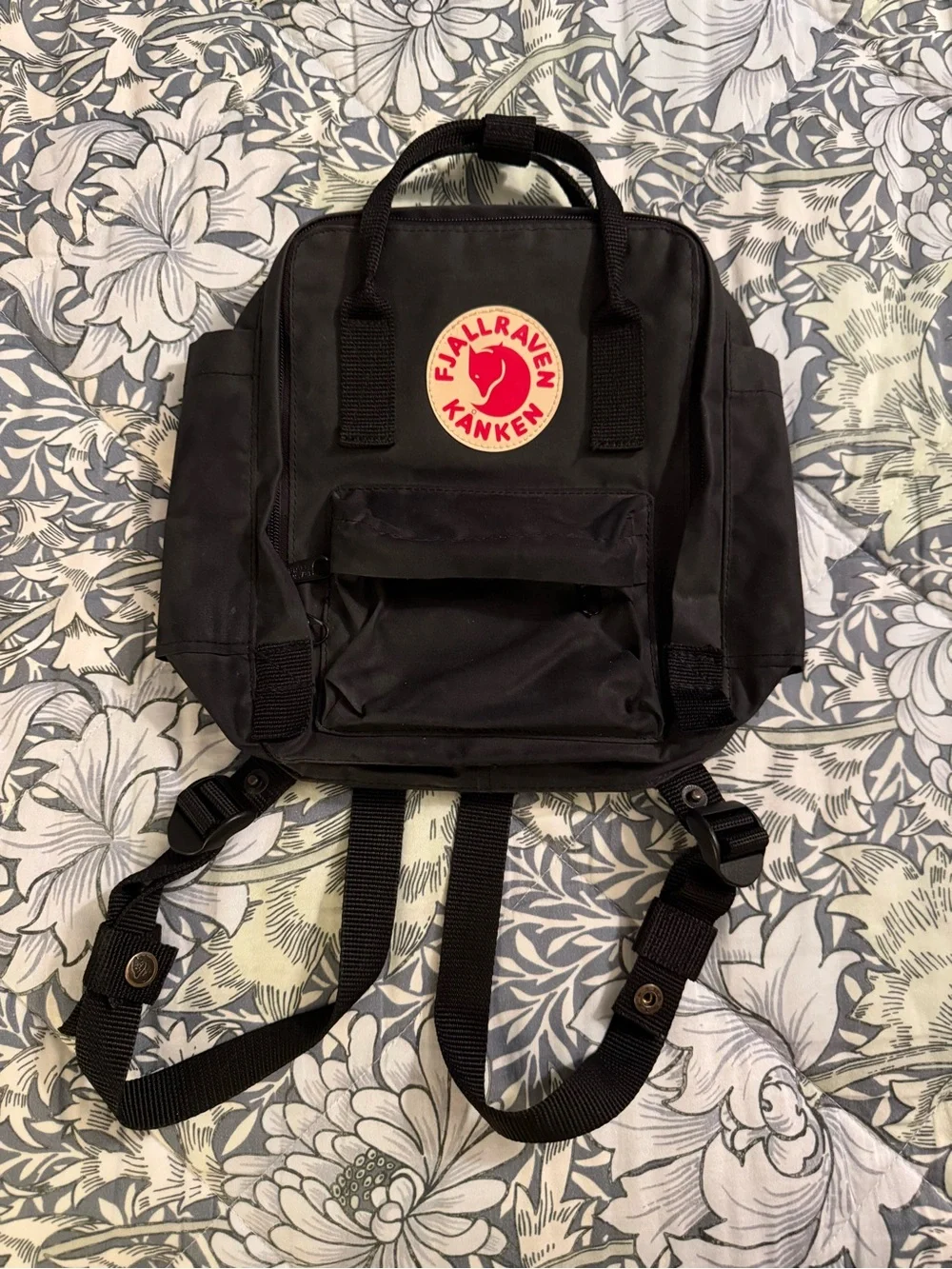 Fjallraven Kanken Mini Backpack, Black - Picture 2 of 3